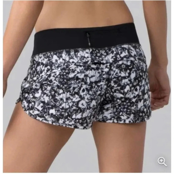Lululemon Speed Short Mash Up White Black - Picture 1 of 5